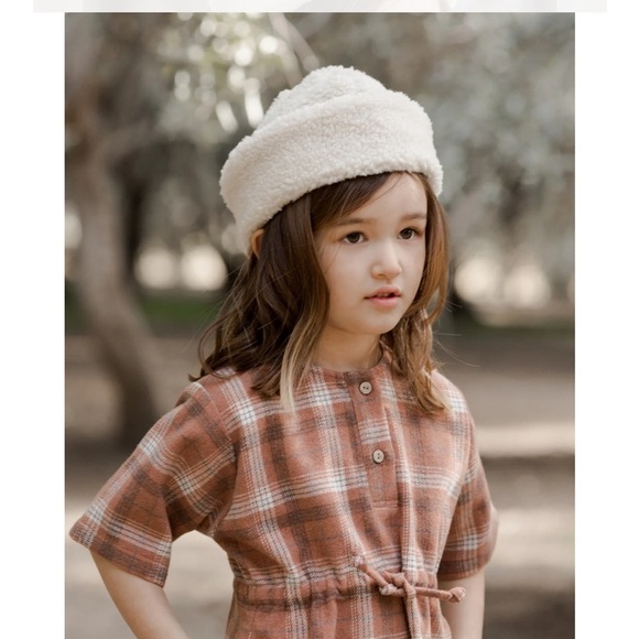 NWT RYLEE + CRU ELENI DRESS / BROWN PLAID 4-5 - Picture 2 of 9